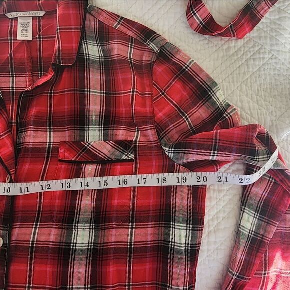 Victoria's secret flannel plaid pajama romper - Picture 10 of 13